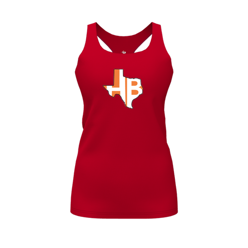 [FT0TRBRD-FYS-LOGO1] Decker Racerback Tank Top (Female Youth S, Red, Logo 1)
