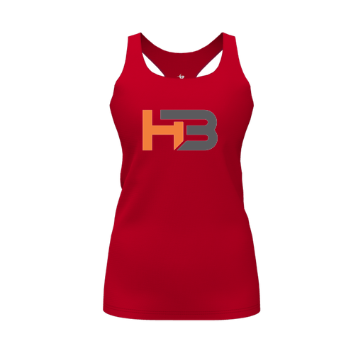[FT0TRBRD-FYS-LOGO2] Decker Racerback Tank Top (Female Youth S, Red, Logo 2)