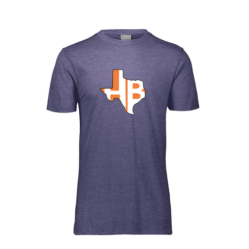 [FTSCUBNV-YS-LOGO1] Decker Youth Tri-Blend T-Shirt - Short Sleeve (Youth S, Navy, Logo 1)