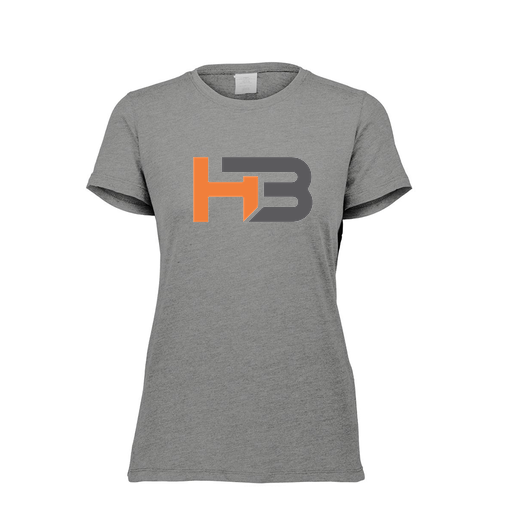 [FTSCUBGY-FAXS-LOGO2] Decker Women's Tri-Blend T-Shirt - Short Sleeve (Female Adult XS, Gray, Logo 2)