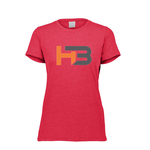 [FTSCUBRD-FAXS-LOGO2] Decker Women's Tri-Blend T-Shirt - Short Sleeve (Female Adult XS, Red, Logo 2)