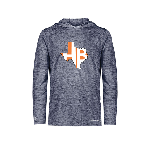 [FOLHCGNV-AS-LOGO1] Decker Men's Charge Hoodie (Adult S, Navy, Logo 1)