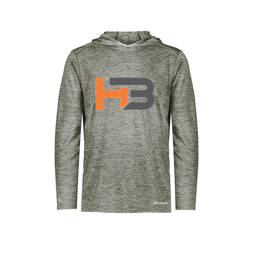 [FOLHCGGY-AS-LOGO2] Decker Men's Charge Hoodie (Adult S, Gray, Logo 2)