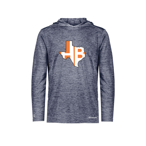 [FOLHCGNV-YS-LOGO1] Decker Youth Charge Hoodie (Youth S, Navy, Logo 1)