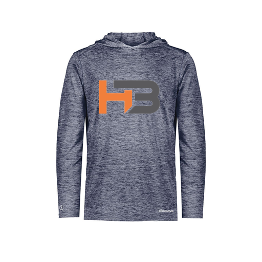 [FOLHCGNV-YS-LOGO2] Decker Youth Charge Hoodie (Youth S, Navy, Logo 2)