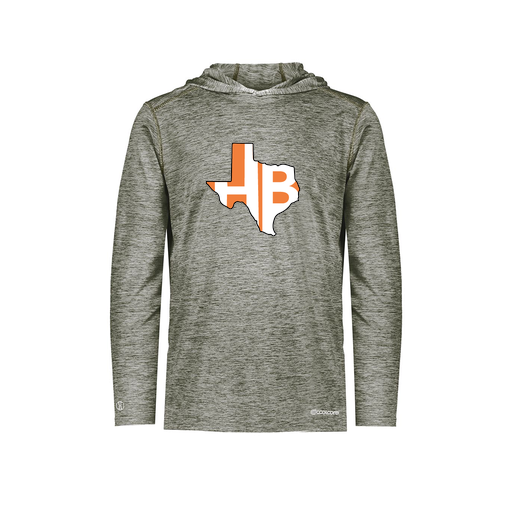 [FOLHCGGY-YS-LOGO1] Decker Youth Charge Hoodie (Youth S, Gray, Logo 1)