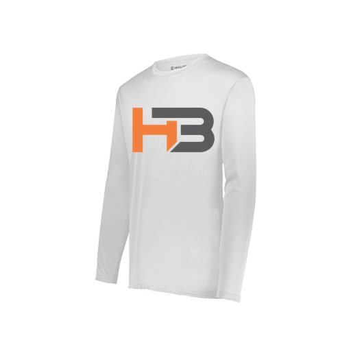 [222822.005.XS-LOGO2] Men's LS Smooth Sport Shirt (Adult XS, White, Logo 2)