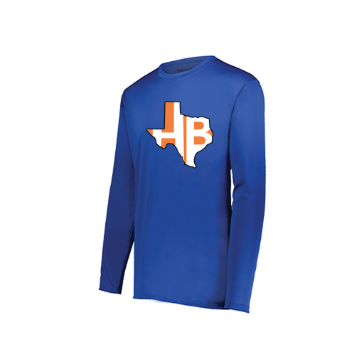 [222822.060.XS-LOGO1] Men's LS Smooth Sport Shirt (Adult XS, Royal, Logo 1)
