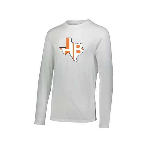 [FTLCUBWH-AXS-LOGO1] Decker Men's Tri-Blend T-Shirt - Long Sleeve (Adult XS, White, Logo 1)