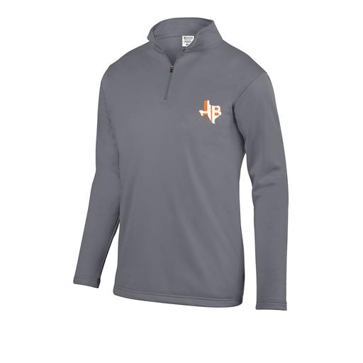 [FOLQFFGY-YS-LOGO1] Decker Youth FlexFleece 1/4 Zip (Youth S, Gray, Logo 1)