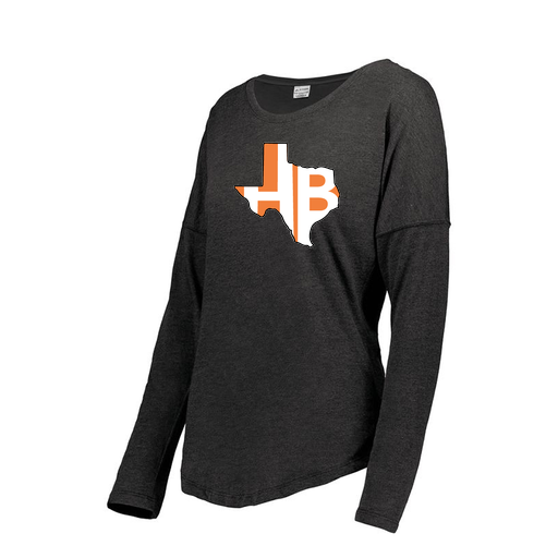 [FTLCUBBK-FAXS-LOGO1] Decker Women's Tri-Blend T-Shirt - Long Sleeve (Female Adult XS, Black, Logo 1)